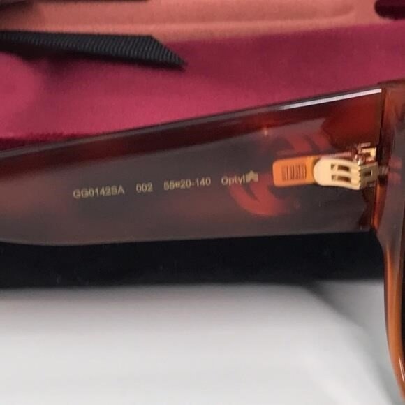 New Authentic Gucci Brown Sunglasses GG0142SA 002 main image 8
